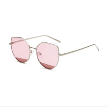 2018 moda vintage sexy pink red custom women metal frame cat.3 uv400 gafas de sol cat eye sunglasses